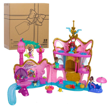 Just Play Ariel Jr Deluxe Atlantica Palace w/Bonus Figures, Kids Toys for Ages 3 Up