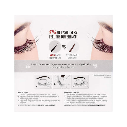 Kiss Products Looks So Natural Lashes, Shy, 0.03 Pound