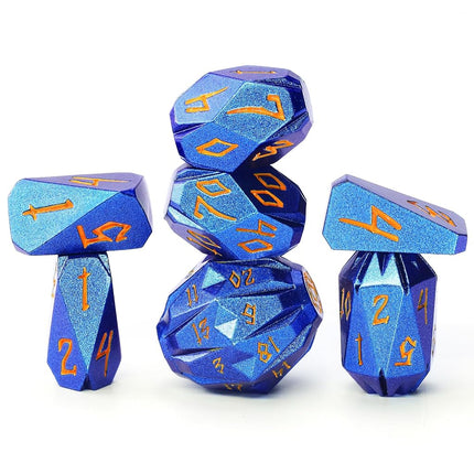 FONVGOGO Metal DND Dice Set Polyhedral for Dungeon