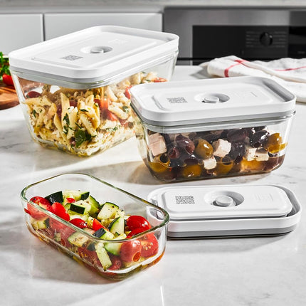NONAME 1007719 Lot de 3 boîtes de conservation sous vide Zwilling Fresh & Save,White,19 x 5 cm