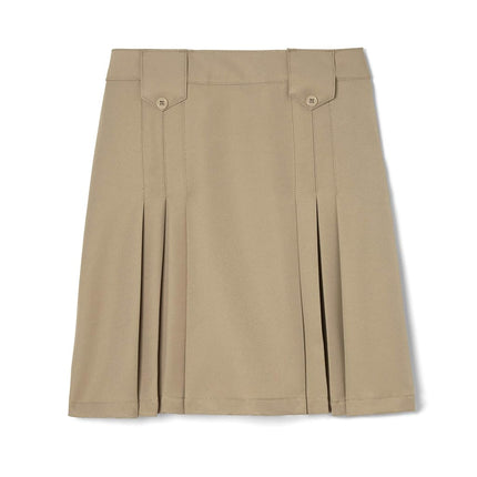French Toast Girls' Front Pleated Skirt with Tabs,
