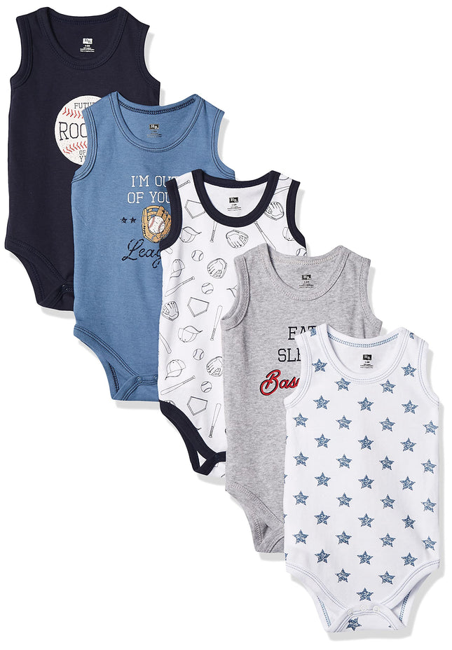 Hudson Baby Unisex Baby Cotton Sleeveless Bodysuit