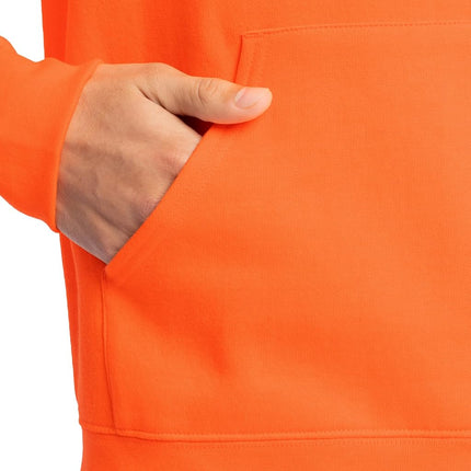 Fruit of the Loom Unisex's Eversoft Fleece Hoodies, Full Zip, Moisture Wicking & Breathable, Sizes S-4x Shirt, Safety Orange Pullover, XXXL