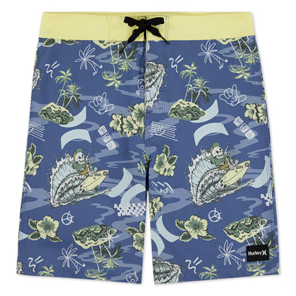 Hurley Boys' Board Shorts, Shoreline Blue, 10