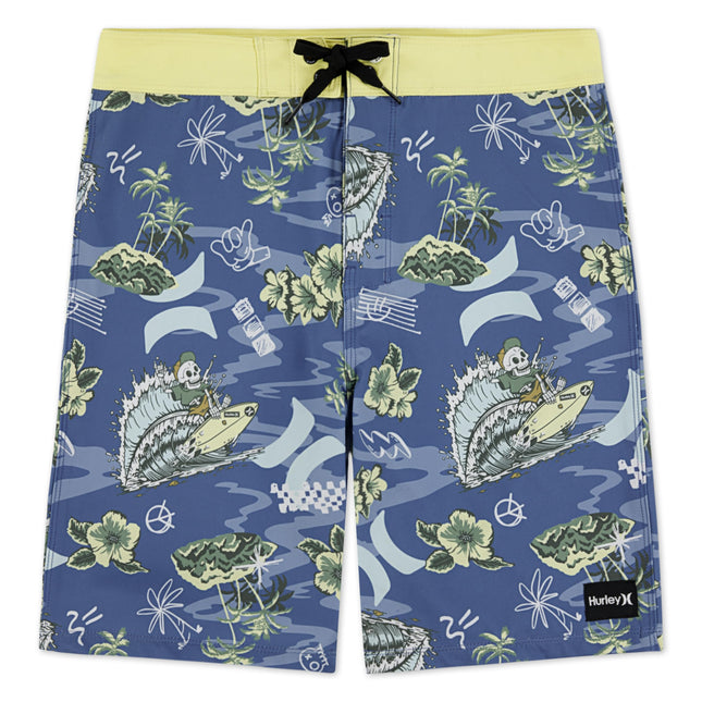 Hurley Boys' Board Shorts, Shoreline Blue, 10