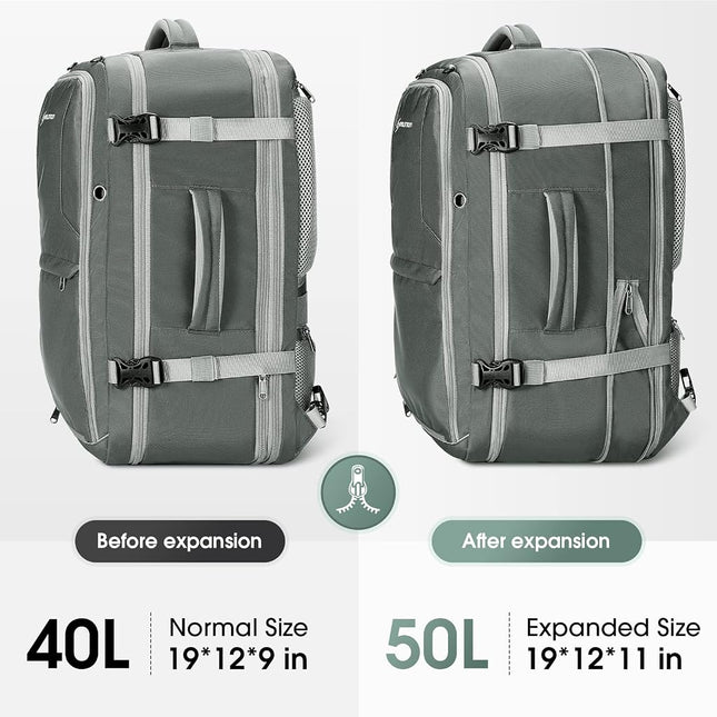Maelstrom 40-50L Laptop Backpack, Green, Unisex