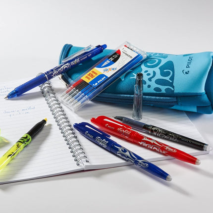 Pilot Frixion Erasable Rollerball 0.7 mm (Pack of 5) - 2 Black/2 Blue/1 Red