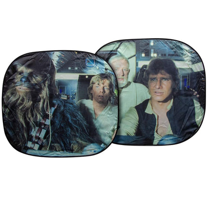 Plasticolor Star Wars Millennium Falcon Auto Springshade Windscreen Car Sunshade