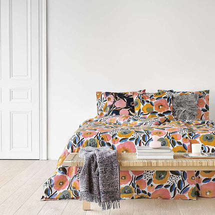 Marimekko Comforter Set, Cotton, Pink, King