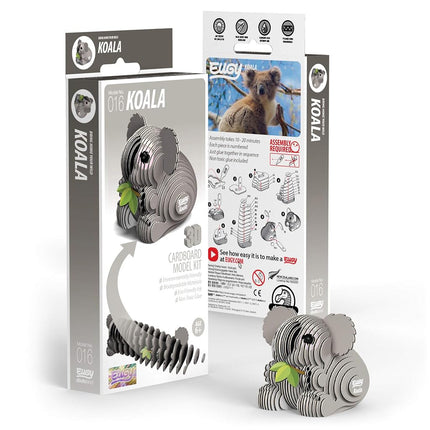 EUGY 016 Koala 3D Paper Puzzle - 33 Pieces Eco-Friendly Educational Toy Puzzle for Boys, Girls & Kids Ages 6+