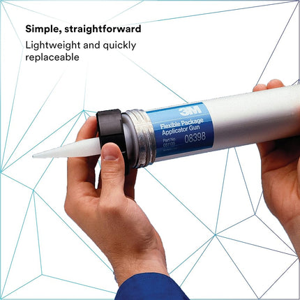 3M Flex Pack Nozzle, 08188, Applies One-Part Urethane Adhesives/Seam Sealers, 25/Carton White