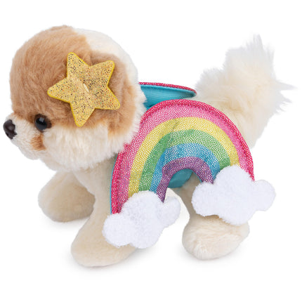 GUND Boo, El Perro Más Lindo del Mundo, Peluche de Pomerania Arcoíris, Animal de Peluche para Mayores de 1 Año, Decoración de Primavera, 12.7 cm