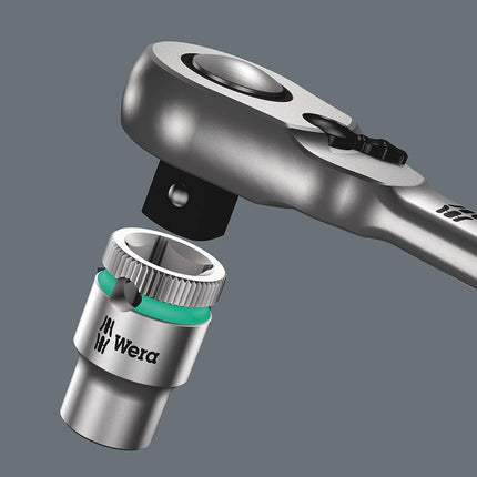 Wera 8004 A Zyklop Metal Ratchet with Switch Lever and 1/4-Inch Drive, 1/4 Zoll x 141.0 mm, Multi-Colour