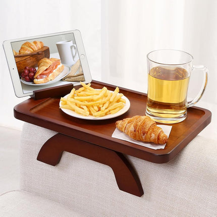 SINWANT Sofa Arm Tray Table Clip on Side, Couch Tr