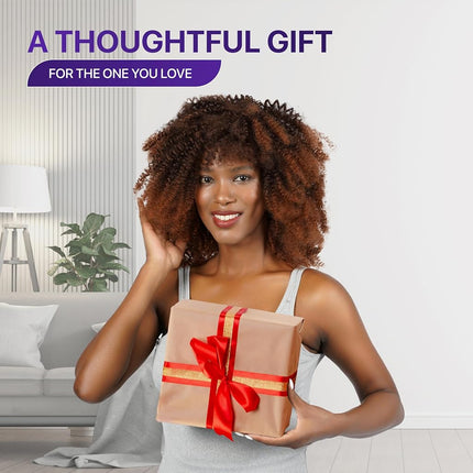 Hair Dryer Bonnet w/A Headband Integrated That Reduces Heat Around Ears & Neck - Hair Dryer Diffuser Cap for Hair Dryer Curly Hair, Speeds Up Drying Time, Deep Conditioning at Home - Large (Purple)