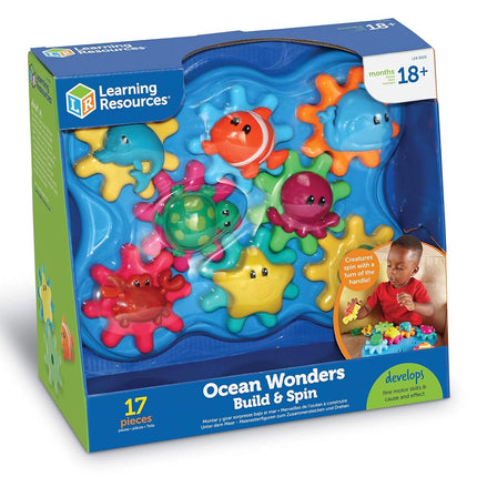 Learning Resources (UK Direct Account) LER9220 Learning Resources Build and Spin Ocean Wonders, Multicoloured