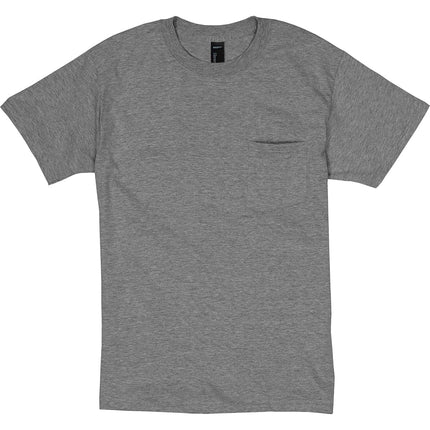 Hanes Men's Heavyweight Pocket T-Shirt, Beefy-T Full-Cut Cotton Pocket Tee for Men, Crewneck T-Shirt for Men, 1 or 2 Pack, Charcoal Heather - 1 Pack, 3X-Large