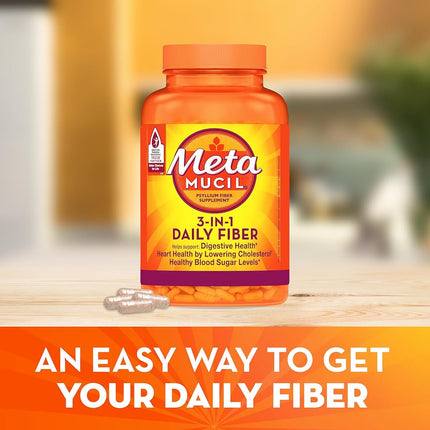 Suplemento diario de fibra Metamucil, 160 cápsulas