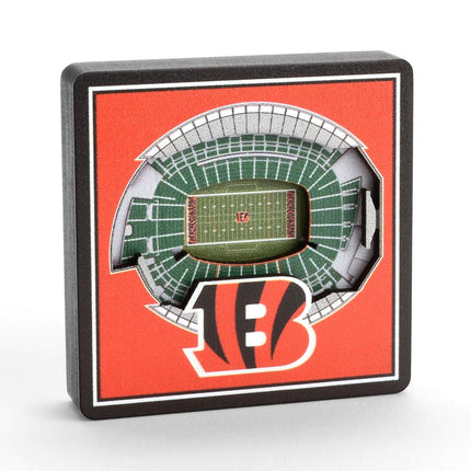 YouTheFan NFL Cincinnati Bengals 3D StadiumView Magnets - Paul Brown Stadium
