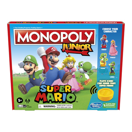 MONOPOLY Junior Super Mario Edition Board Game, Fu