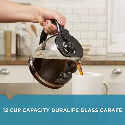 BLACK+DECKER TC1200B 12-Cup Replacement Carafe Glass Black