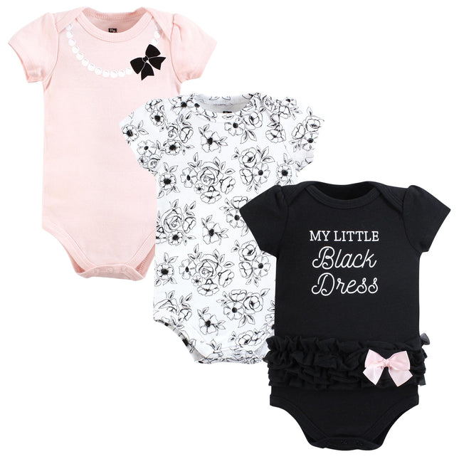 Hudson Baby Unisex Baby Cotton Bodysuits, Toile Bl