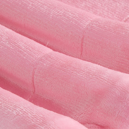 Elegant Comfort Ultra Soft Reversible Flannel Sherpa Blanket - Cozy Silky Fleece Throw for Couch, Bed - Plush Fuzzy Warm Winter Blanket for Gift, Twin XL, Light Pink