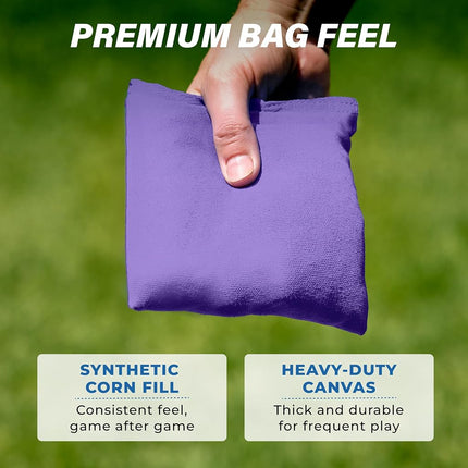 GoSports Premium Bean Bag (4 Set), Purple