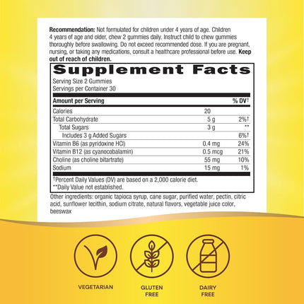 Nature’s Way Kids Brain Builder, Supports Healthy Brain Function*, Lemonade Flavored, 60 Vegetarian Gummies