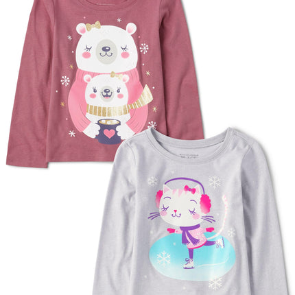 The Children's Place,and Toddler Girls Long Sleeve
