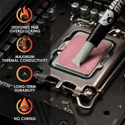 Thermal Grizzly - Kryonaut Extreme - 2 Gram - Extremly High Performance Thermal Paste - for Maximum Thermal Conductivity While Overclocking CPU/GPU/PS4/PS5/Xbox