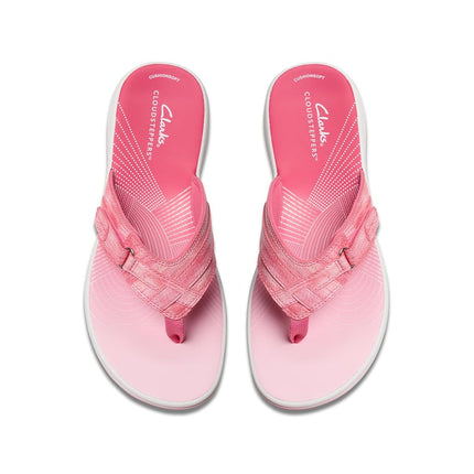 Clarks Women's Breeze Sea Flip-Flop, Pink Ombre, 10 UK