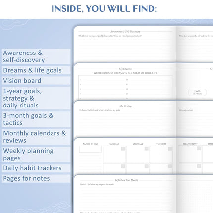 Legend Planner - Periwinkle A4 Weekly & Daily Goal Journal