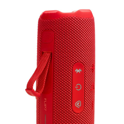 JBL Flip 7 - Portable Waterproof and Drop-Proof Speaker with AI Sound Boost, 16Hrs of Playtime, and PushLock System with Interchangeable Accessories (Red)