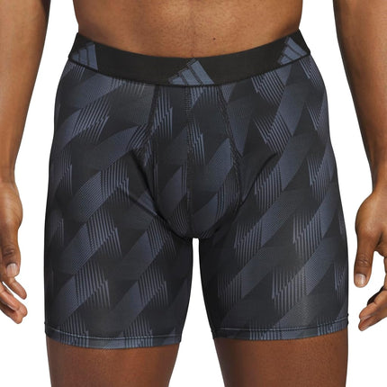 adidas Men's Microfiber Boxer Briefs (3-pack) performance Stretch Moisture-wicking Underwear, Adi Summit Onix-black/Blue Fusion/Black/3-pack, XXL