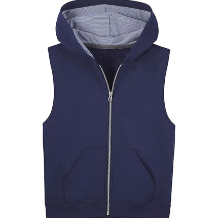 Sudadera polar, con o sin capucha, pantalón de chándal y chaleco para niño Fruit of the Loom - Azul marino, Pequeña