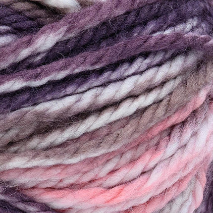 Lion Brand Yarn, Re-Spun T&Q Yarn, Mixed Berries, Multicolor, 1 Pack