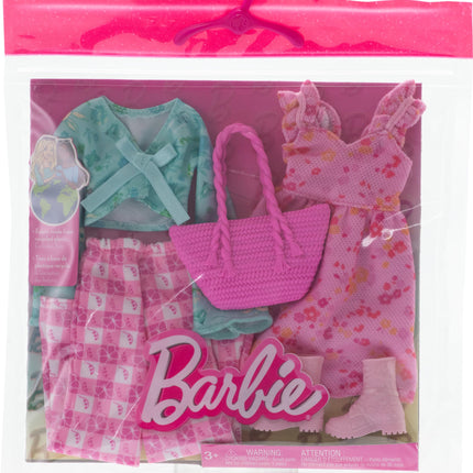 Barbie Fashion Pack HRH43 Ropa de muñeca Paquete de 2 Barbie