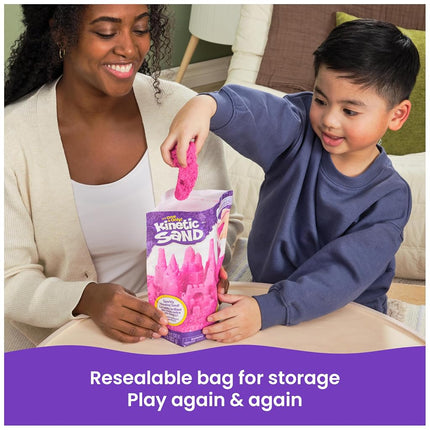 Kinetic Sand 2lb Shimmer Pink, Moldable Play Sand Sensory Toys, Ages 3+