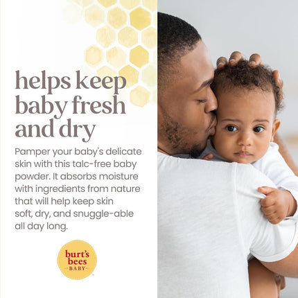 Burt's Bees Baby Dusting Powder, Talc Free and Hypoallergenic for Safe and Gentle Comfort, 100% Natural Origin, Pediatrician Tested, 200 g (Pack of 3)