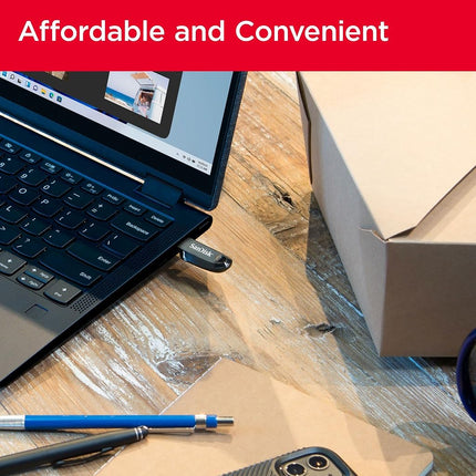 SANDISK Ultra Curve 64GB, USB-A Flash Drive, Up to 100MB/s Read Speeds