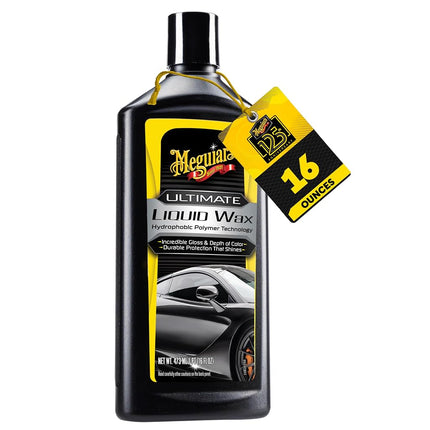 Meguiar's Ultimate Liquid Wax, 473 ml | Long Lasting Paint Protection Formula Designed for Maximum Shine | Enhances Gloss and Surface Depth | Improves Water Beading
