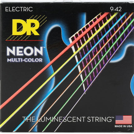 DR Strings HI-DEF NEON™ - MULTI-COLOUR Coloured El