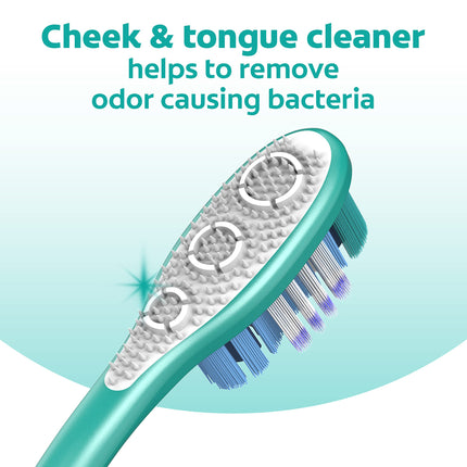 Cepillo de dientes Colgate 360 Whole Mouth Clean, cepillos de dientes de dureza media para adultos, paquete de 5