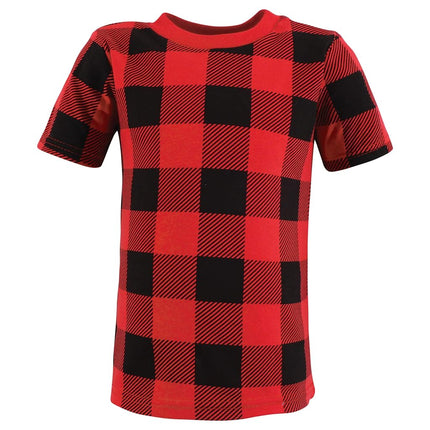 Camisetas de manga corta Hudson Baby unisex para bebé, pingüino alce de invierno, 6-12 meses