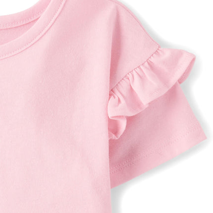 The Children's Place Baby-Girls and Toddler Short Sleeve Everyday Casual Knit Shirt, Cherries 4-Pack, 18-24 Months