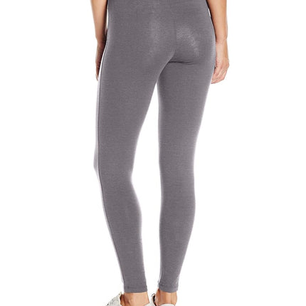 Hanes Mallas de jersey elástico para mujer, gris carbón jaspeado, talla 2XL