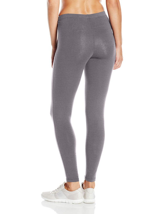 Hanes Women's Stretch Jersey Legging, Charcoal Heather, XX-Large