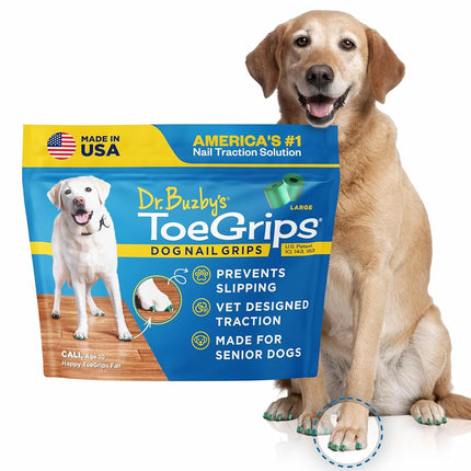 Dr Buzby's Large ToeGrips for Dogs - Instant Tract