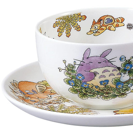NORITAKE Studio Ghibli My Neighbor Totoro Bone China Porcelain Tea Cup with Saucer T97285A/4660-1